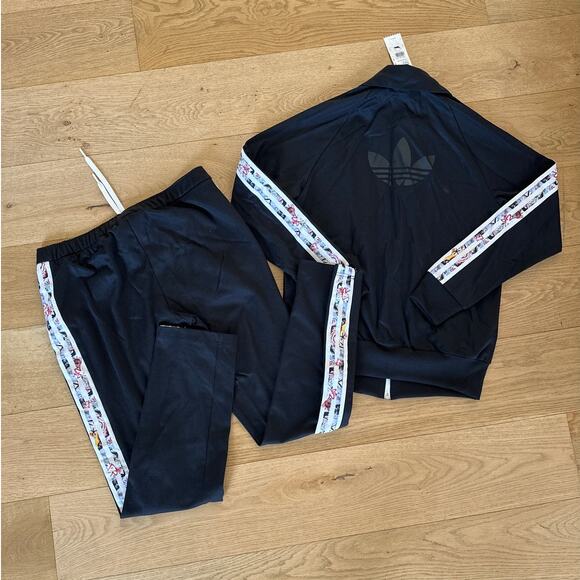 Adidas x Topshop - City College Tracksuit Jacket and Pants in Black & White - Picture 3 of 6